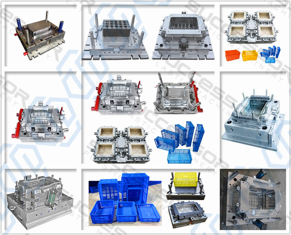 Plastic Fruit Vegetable Basket / Turnover Box/ Container/ Crate Injection Molding Machine