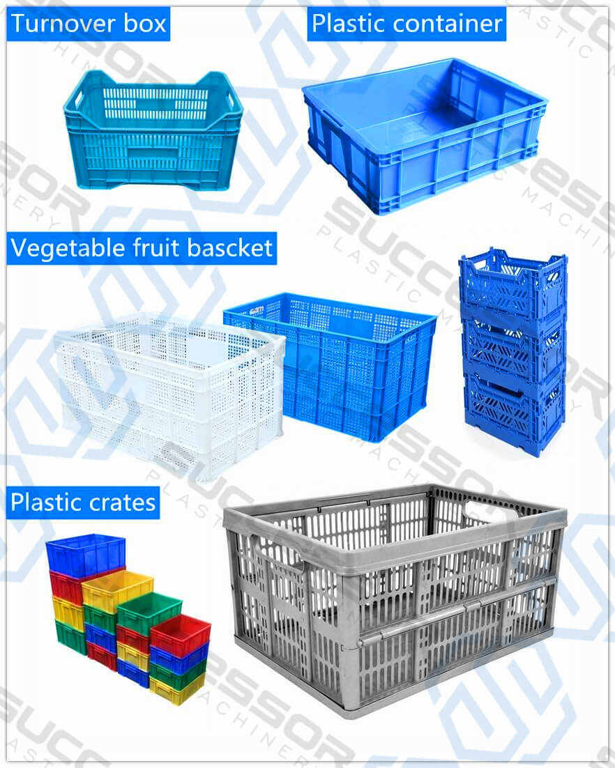 Plastic Fruit Vegetable Basket / Turnover Box/ Container/ Crate Injection Molding Machine