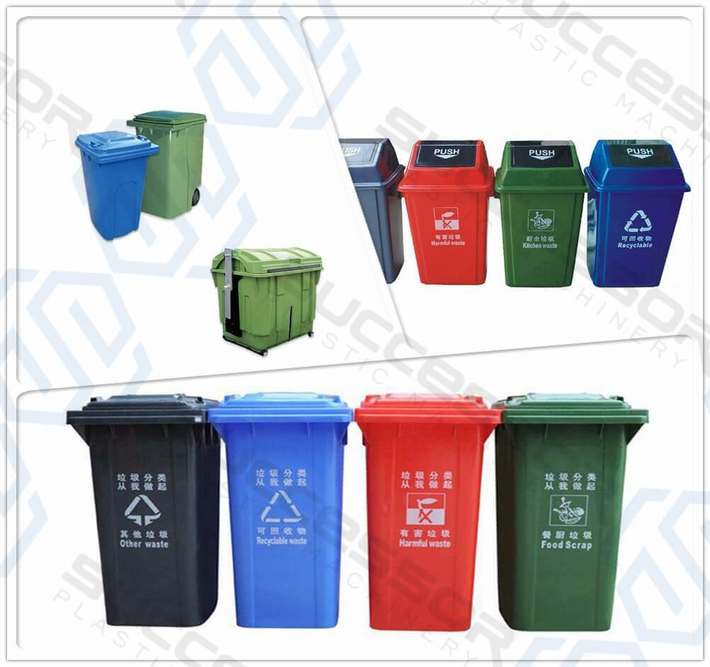 Plastic Outdoors Dustbin Making Injection Molding Machine