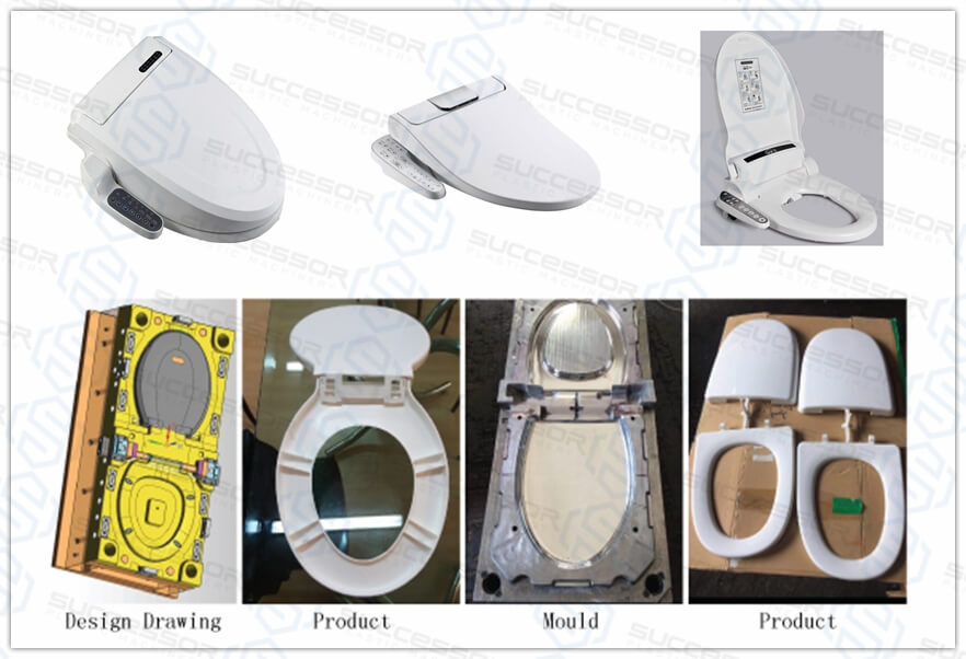 Plastic Toilet Seat Cover Making Injection Molding Machine