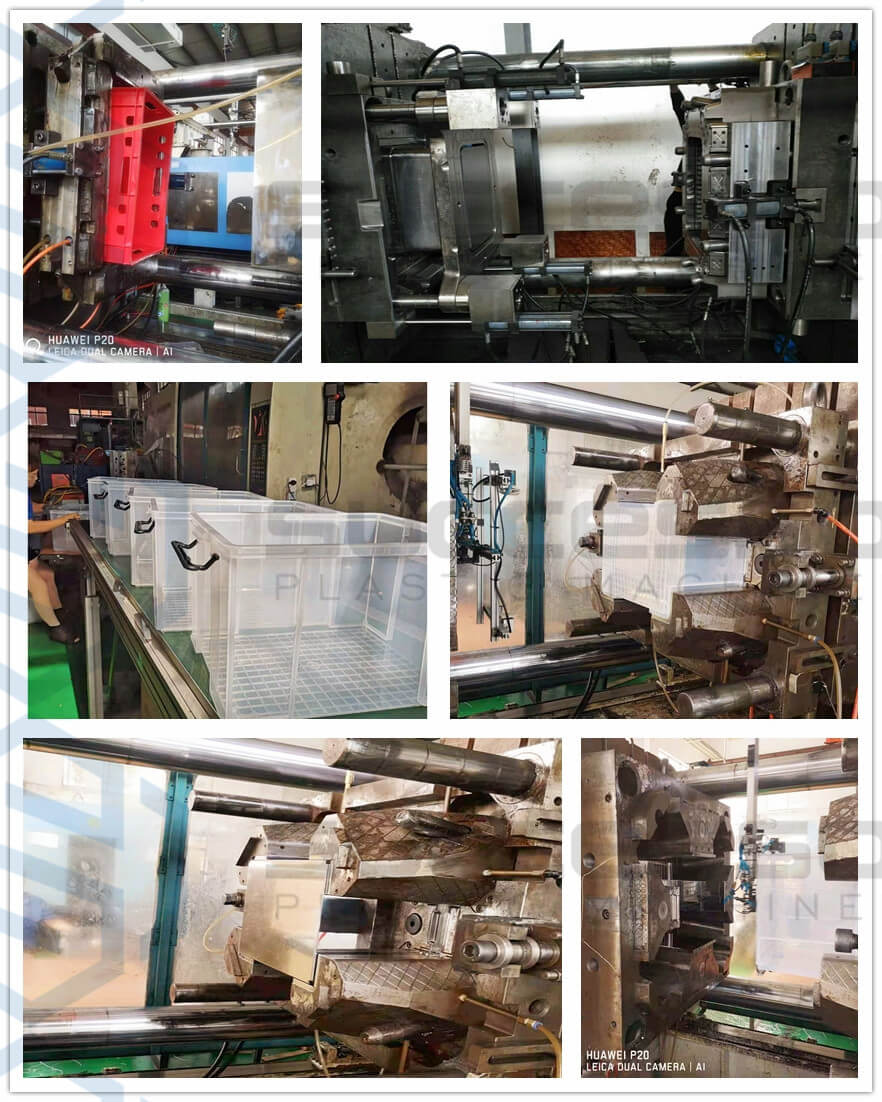 Plastic Storage Collection Box Container Injection Molding Machine