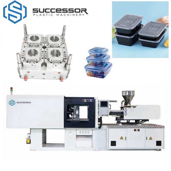 Plastic Luchbox Snack Box Fastfood Box takeout box Injection Molding Machine