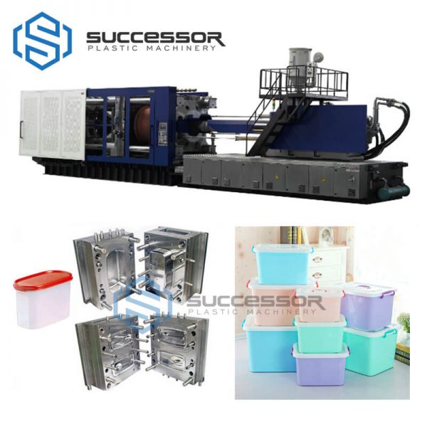 Plastic Storage Collection Box Container Injection Molding Machine